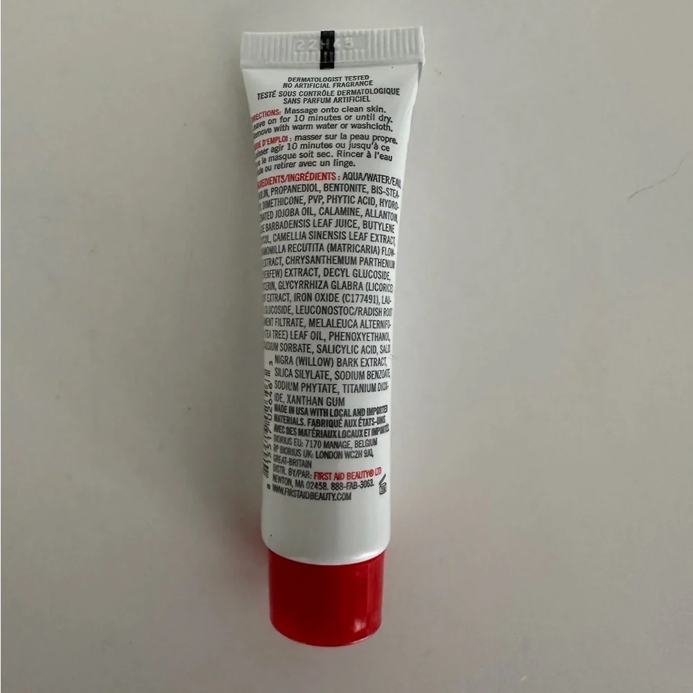 NEW First Aid Beauty Pharma Calamine Pore Purging Mask Mini 9.6g Travel Size